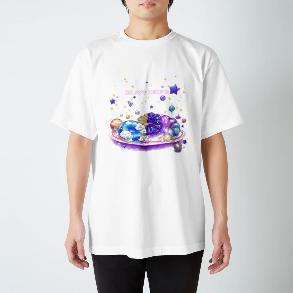 星屑屋魔法雑貨店のGalaxy donuts Regular Fit T-Shirt