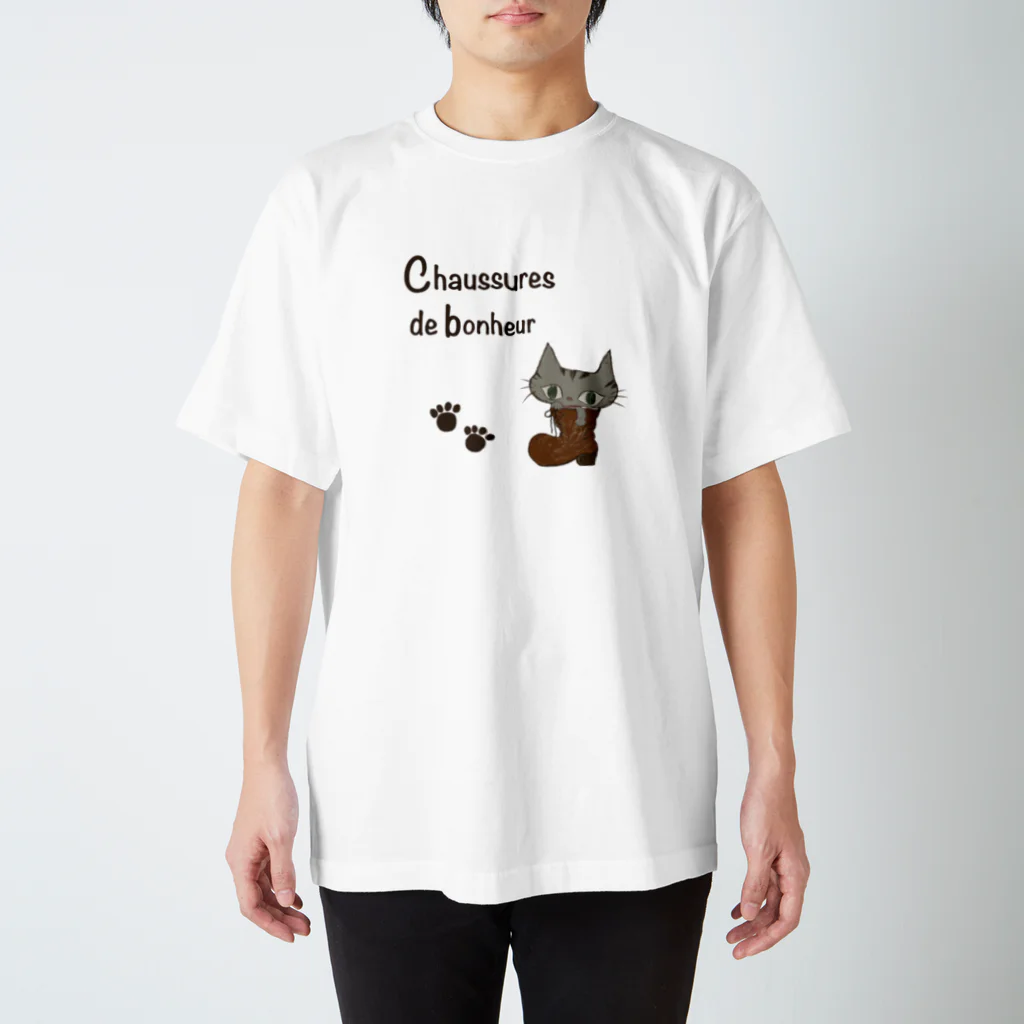 miminsの猫とブーツ　Tシャツ スタンダードTシャツ