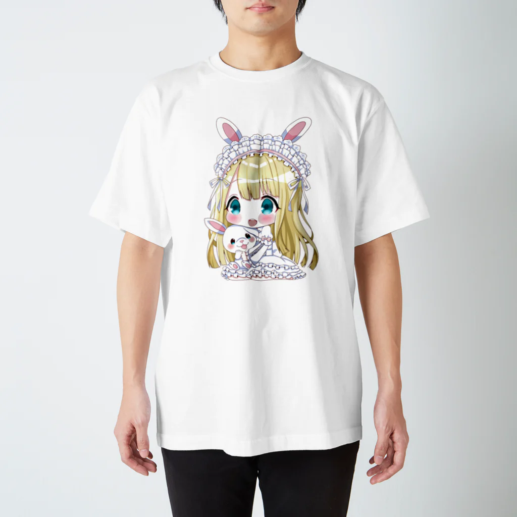 ꕤꕤひめこのお部屋ꕤꕤのひめこのうさちゃん抱っこシリーズ スタンダードTシャツ