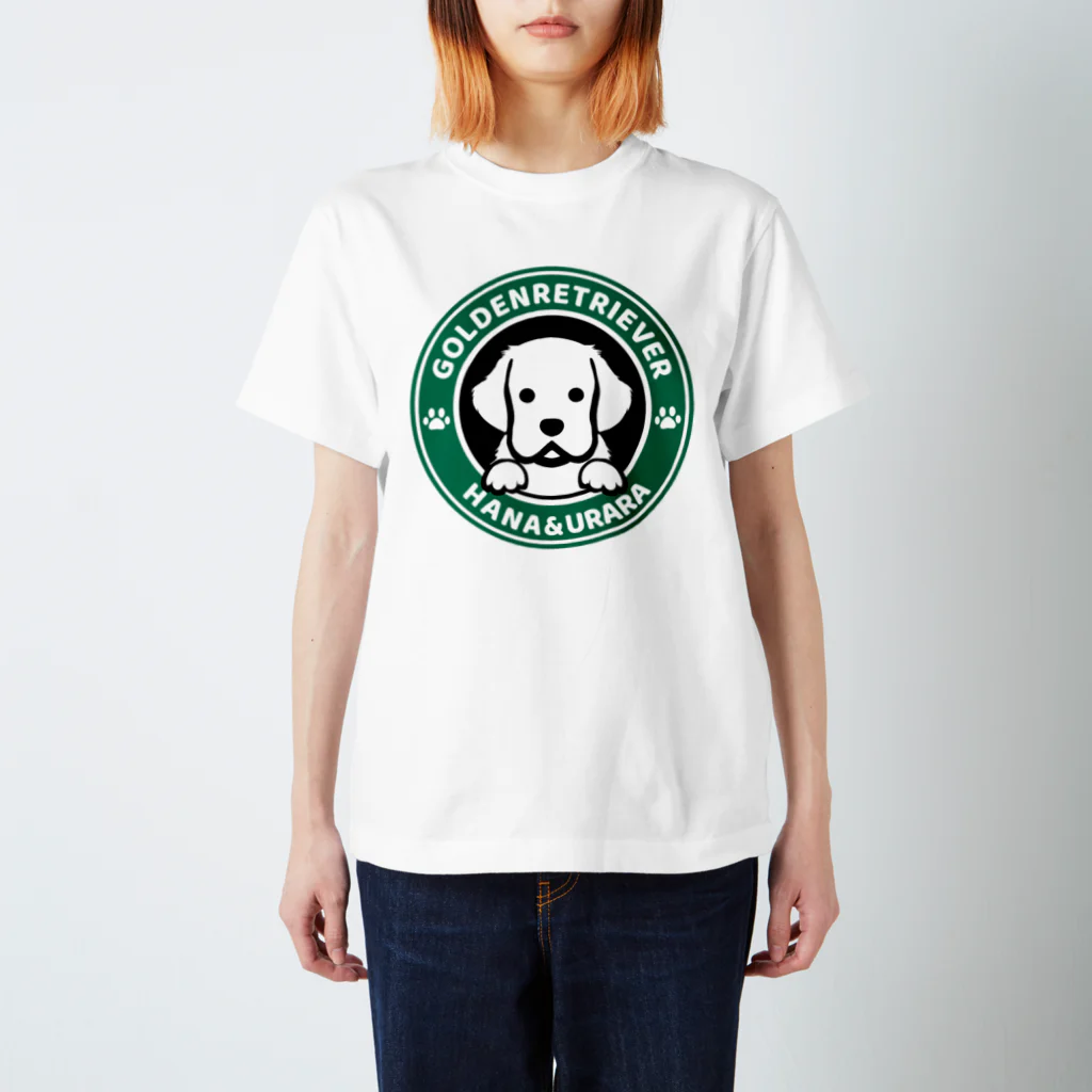 アトリエFarsley（ファーズリー）★ゴールデンレトリバーのゴールレンレトリバー★はな＆うららちゃん スタンダードTシャツ