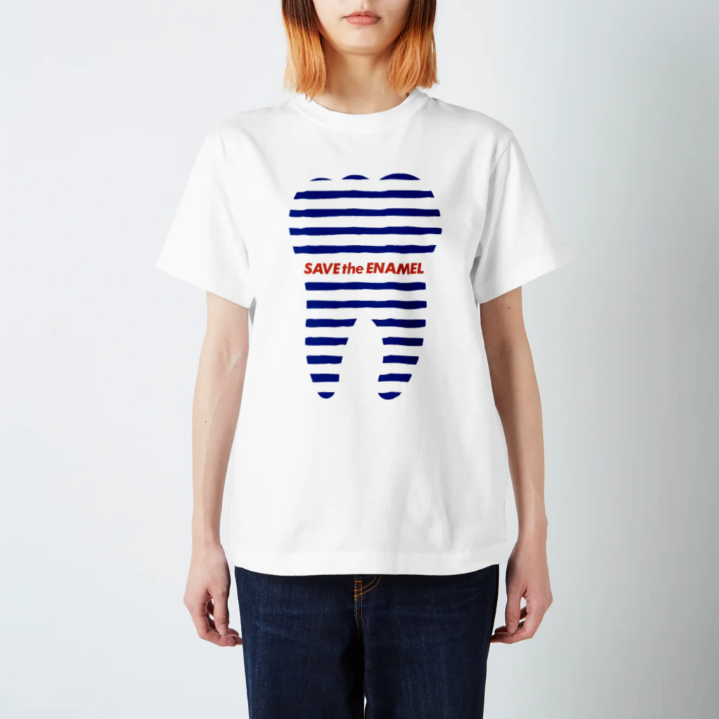 SAVEtheENAMEL!!のBorder Regular Fit T-Shirt