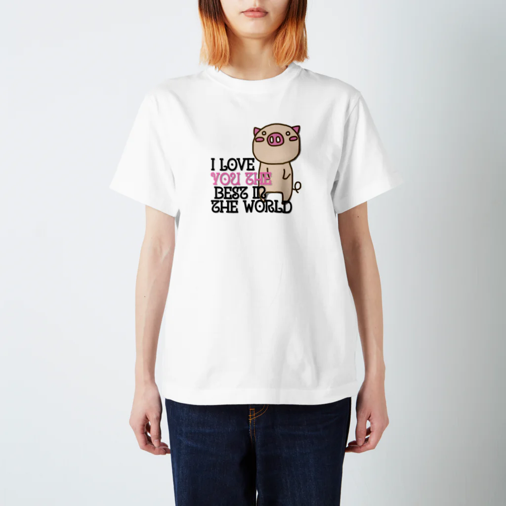 KINOKO88のメッセージ ぶたこ Regular Fit T-Shirt