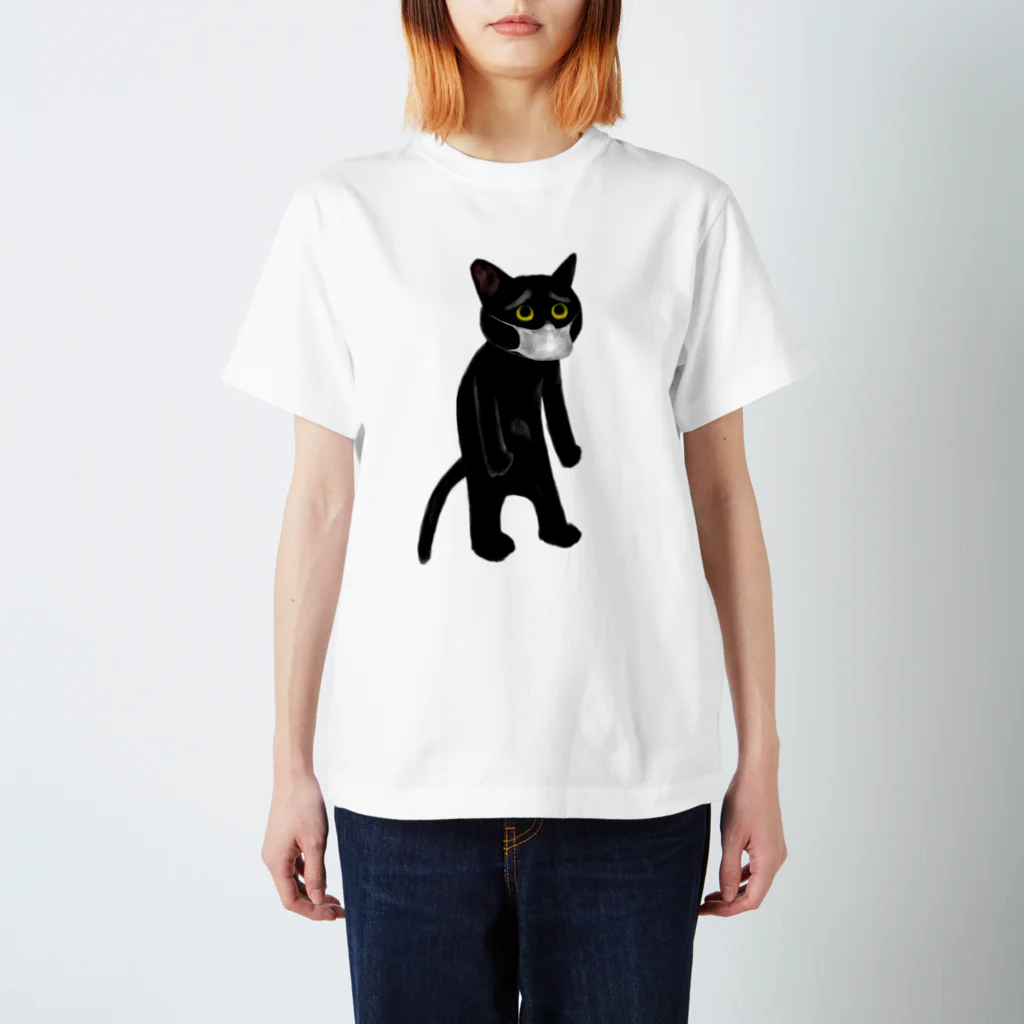 Pippi the Black Catのくろねこますくぴぴぴ スタンダードTシャツ