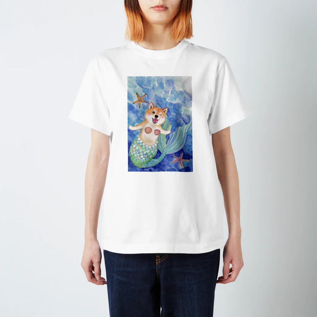 wankorosobaのもふもふむっちりマーメイド スタンダードTシャツ