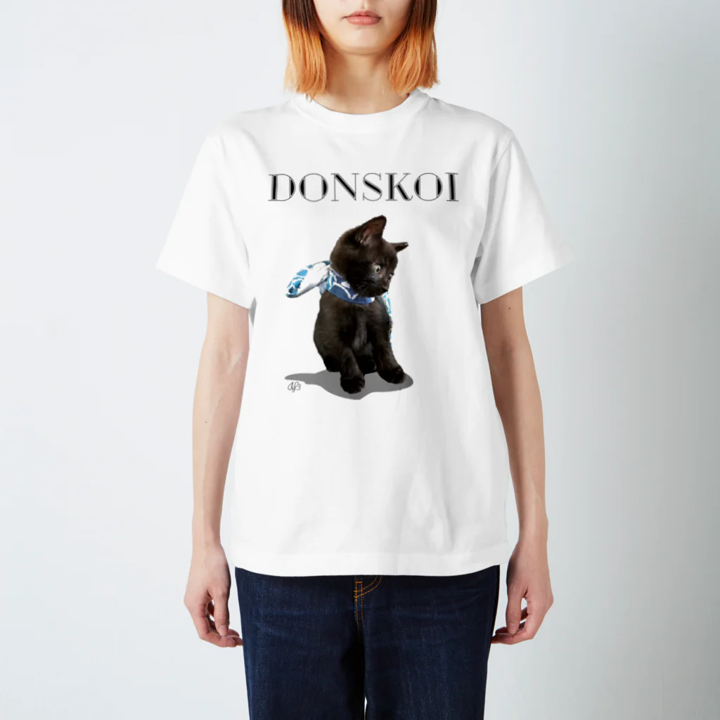 アゴみデザインのドンちゃん　おリボンver.  スタンダードTシャツ