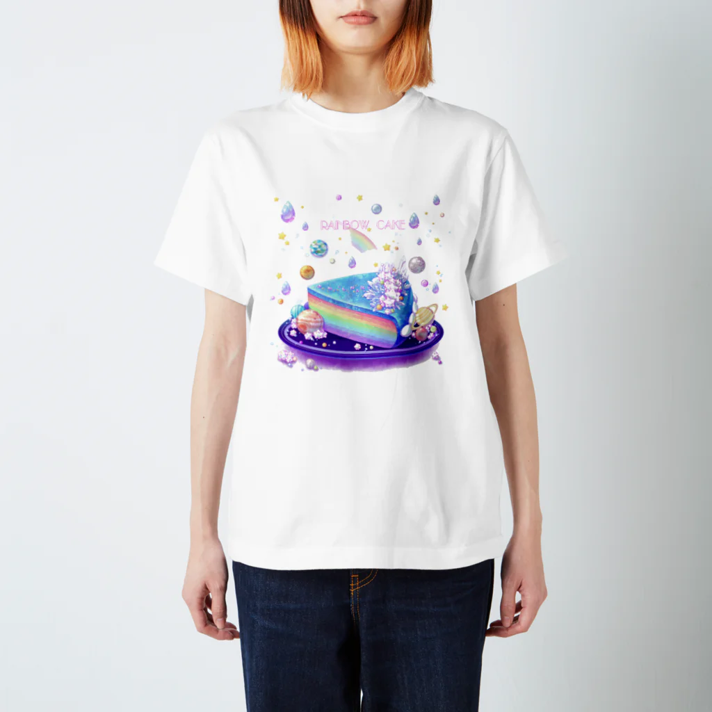 星屑屋魔法雑貨店のRainbow cake スタンダードTシャツ