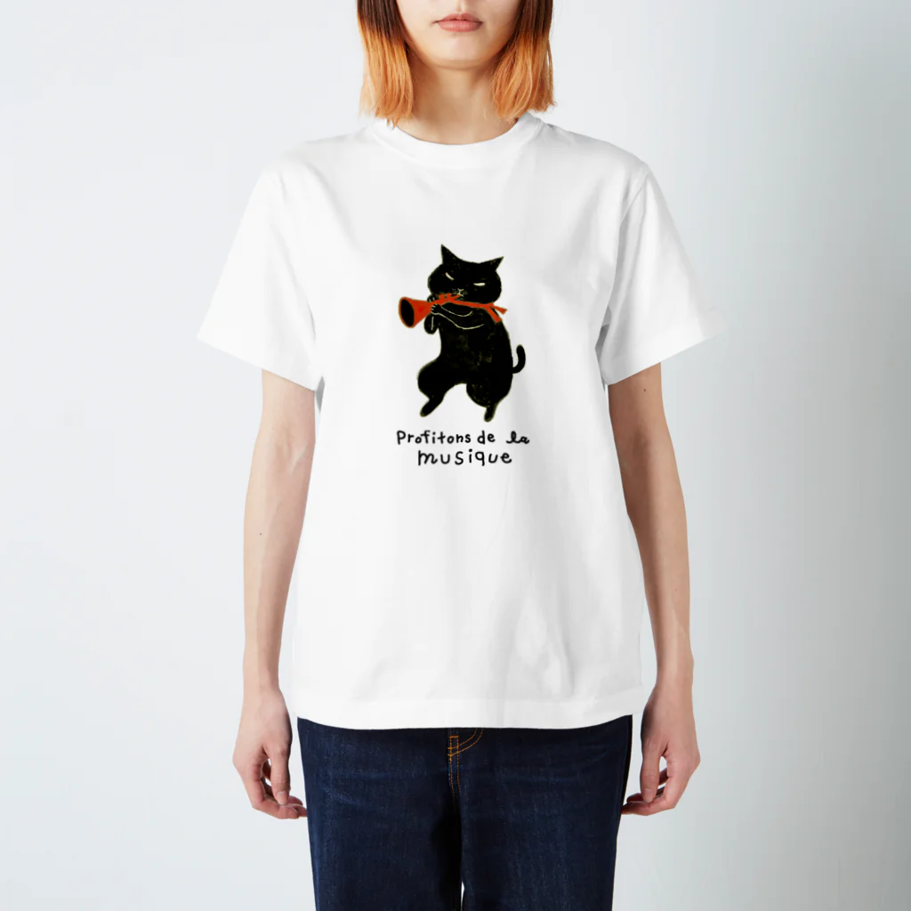 yagiyのラッパを吹く猫 スタンダードTシャツ