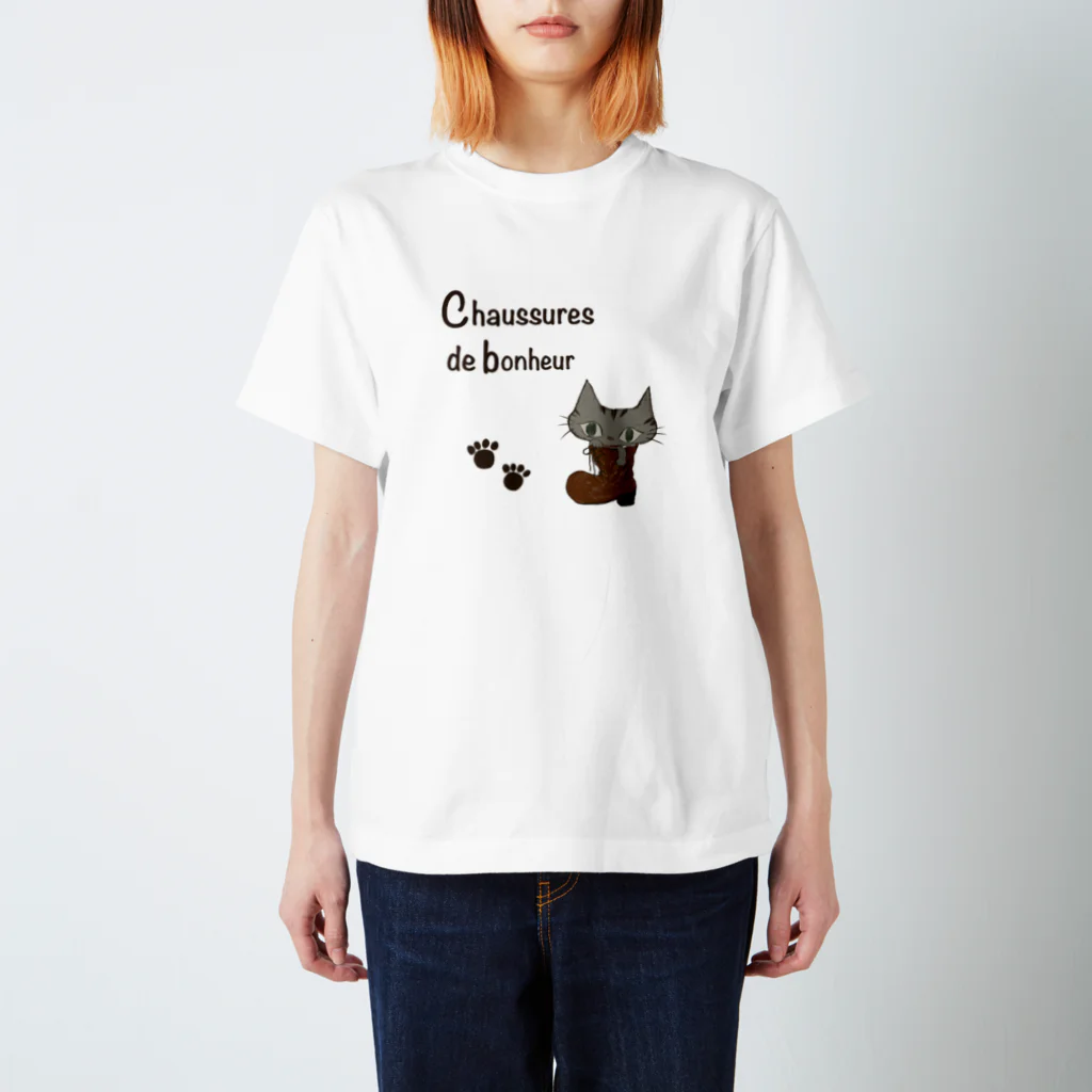 miminsの猫とブーツ　Tシャツ スタンダードTシャツ