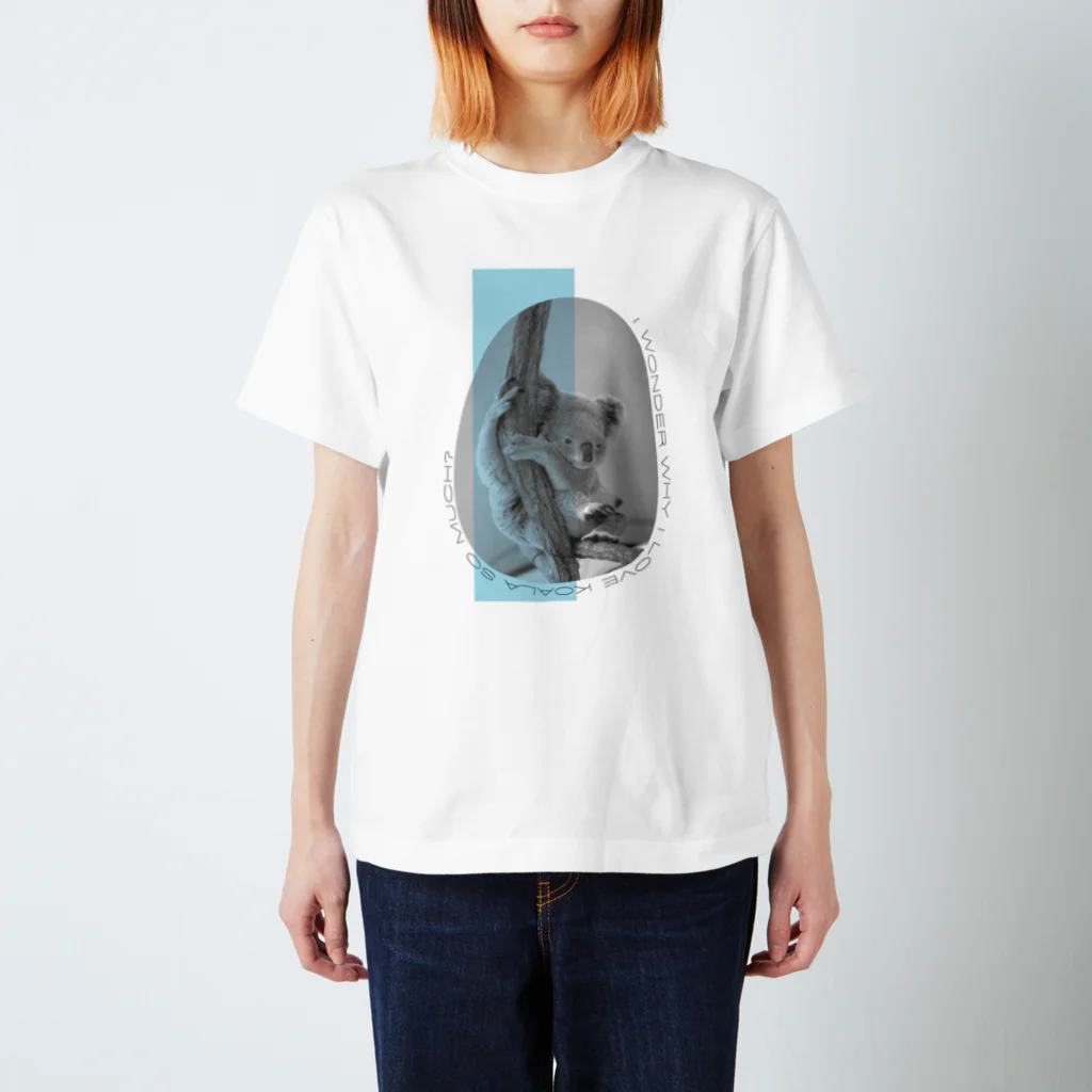 kanchan_koala_clubのコアラさんのたまご（そらいろ） Regular Fit T-Shirt