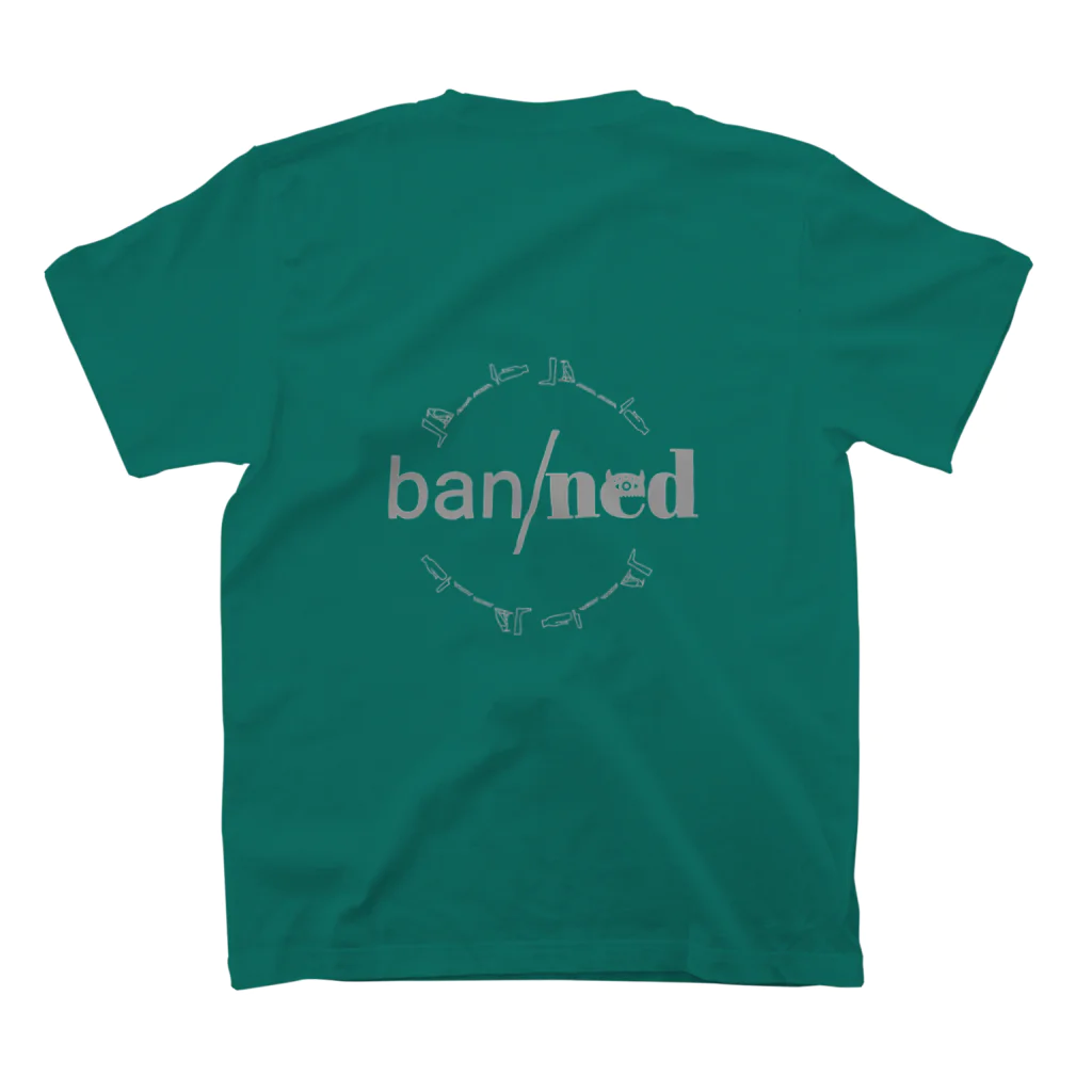 bannedのbanned ヒエログラフ スタンダードTシャツの裏面