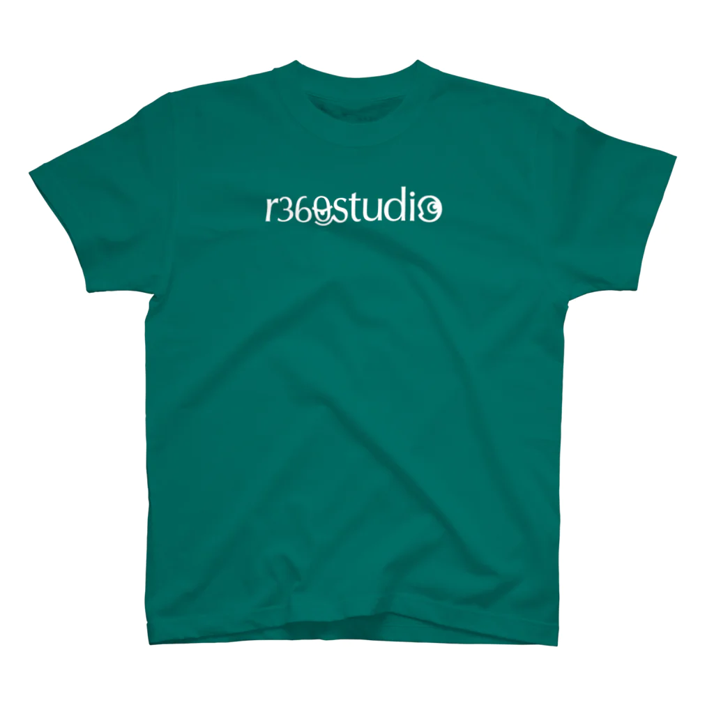 r360studioのr360studio（白抜きロゴ） Regular Fit T-Shirt