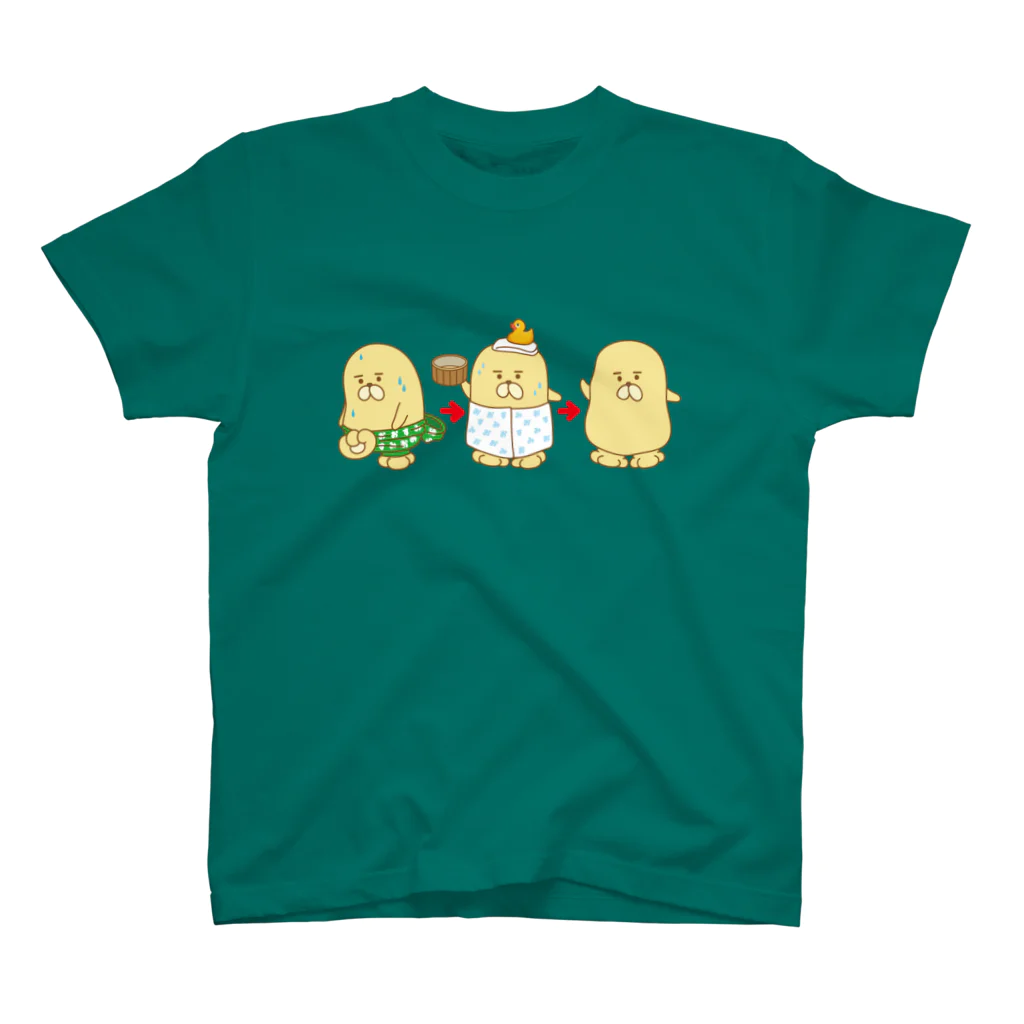 エツコロジーのおふろでスッキリおじゃもんくん スタンダードTシャツ