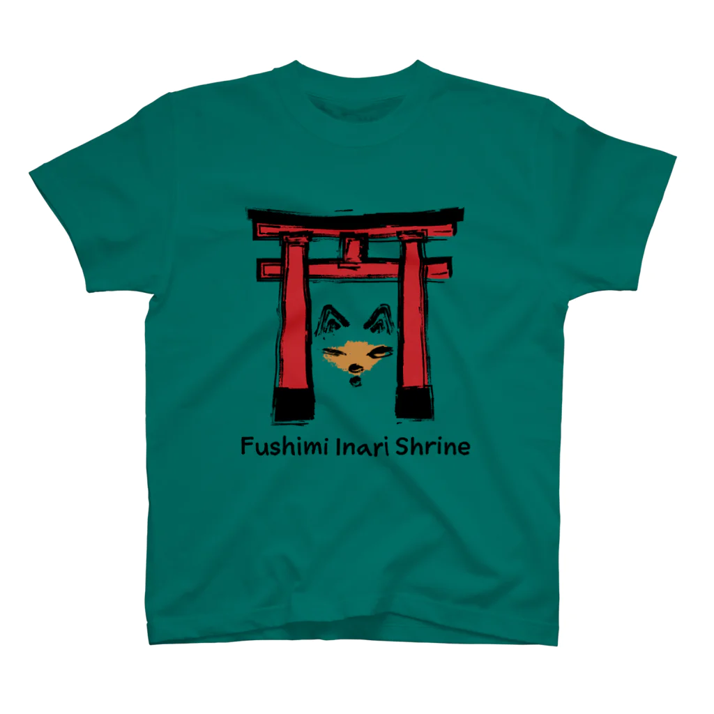 プリーズ・プリント・Tシャツの【T-shirts designed with things related to Japan for Japanophile 】Fushimi Inari Shrine T-SHIRT 티셔츠