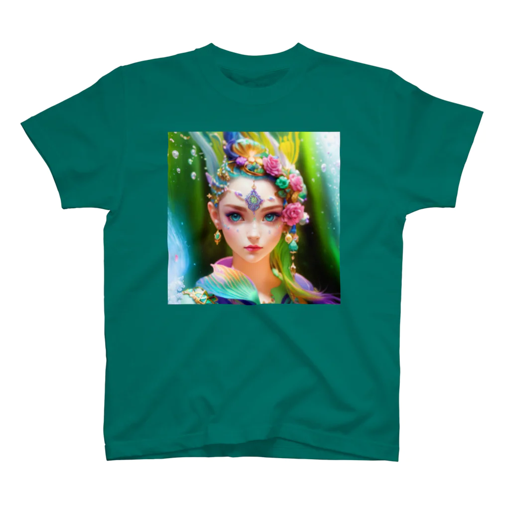 💖宇宙整体♪🌈♪こころからだチャンネル♪💖のuniversal mermaid LARA スタンダードTシャツ