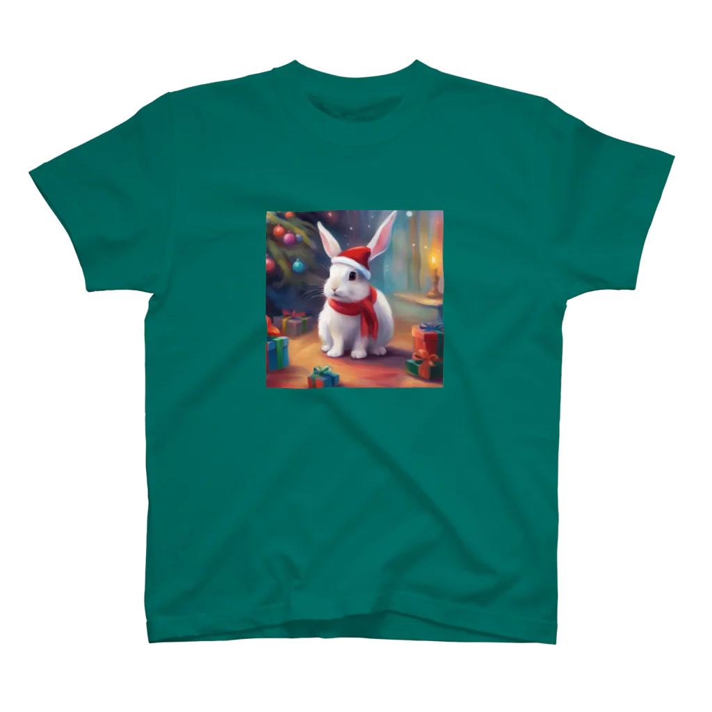 ruiruirのふわふわ白うさぎのクリスマス Regular Fit T-Shirt