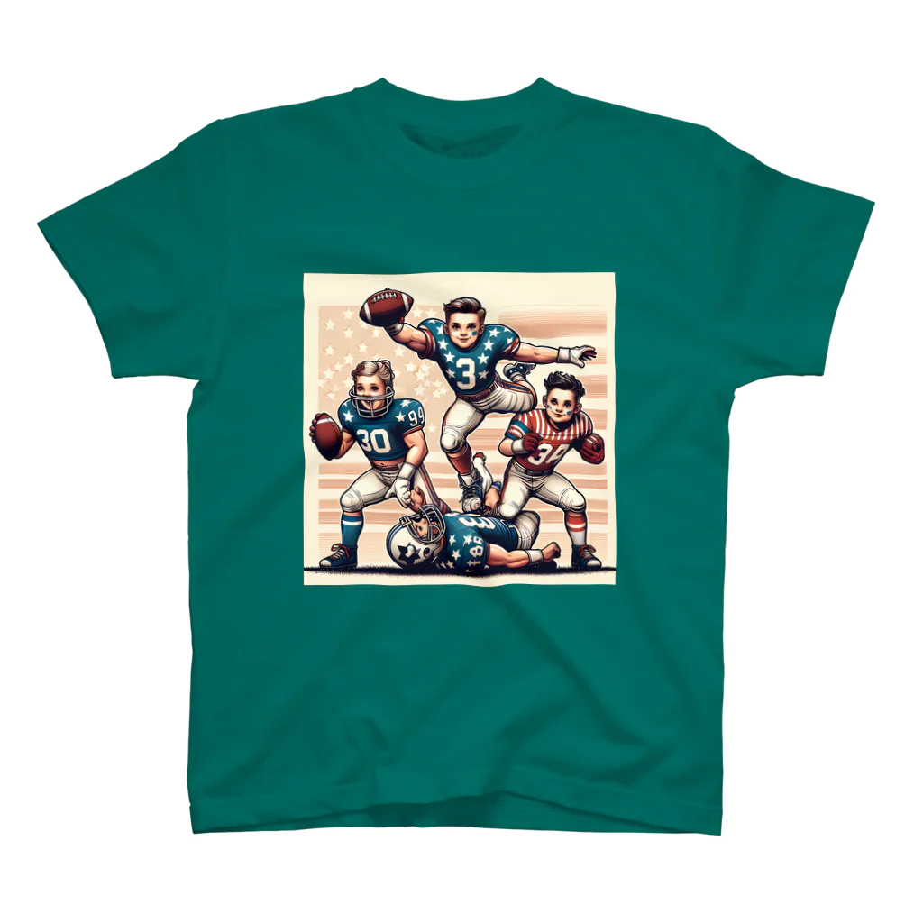 Shop333のフットボール：元気溢れる子供たちの熱いバトルが繰り広げられています Regular Fit T-Shirt
