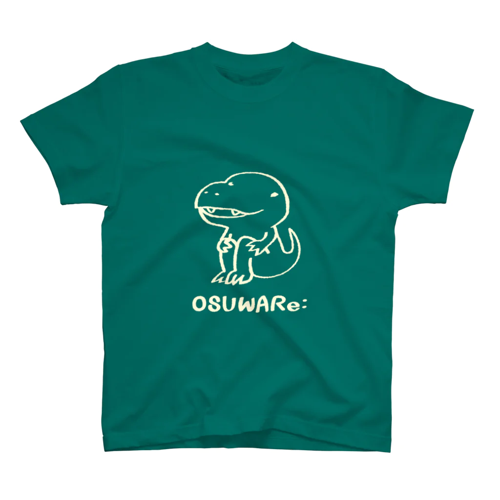 OSUWARe:の白いティラノサウルスさん Regular Fit T-Shirt