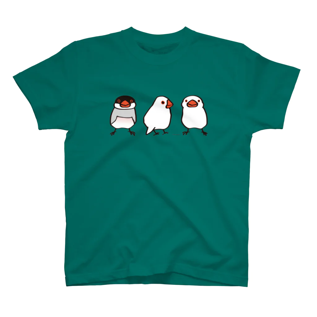 文鳥堂のわんぱく文鳥 スタンダードTシャツ