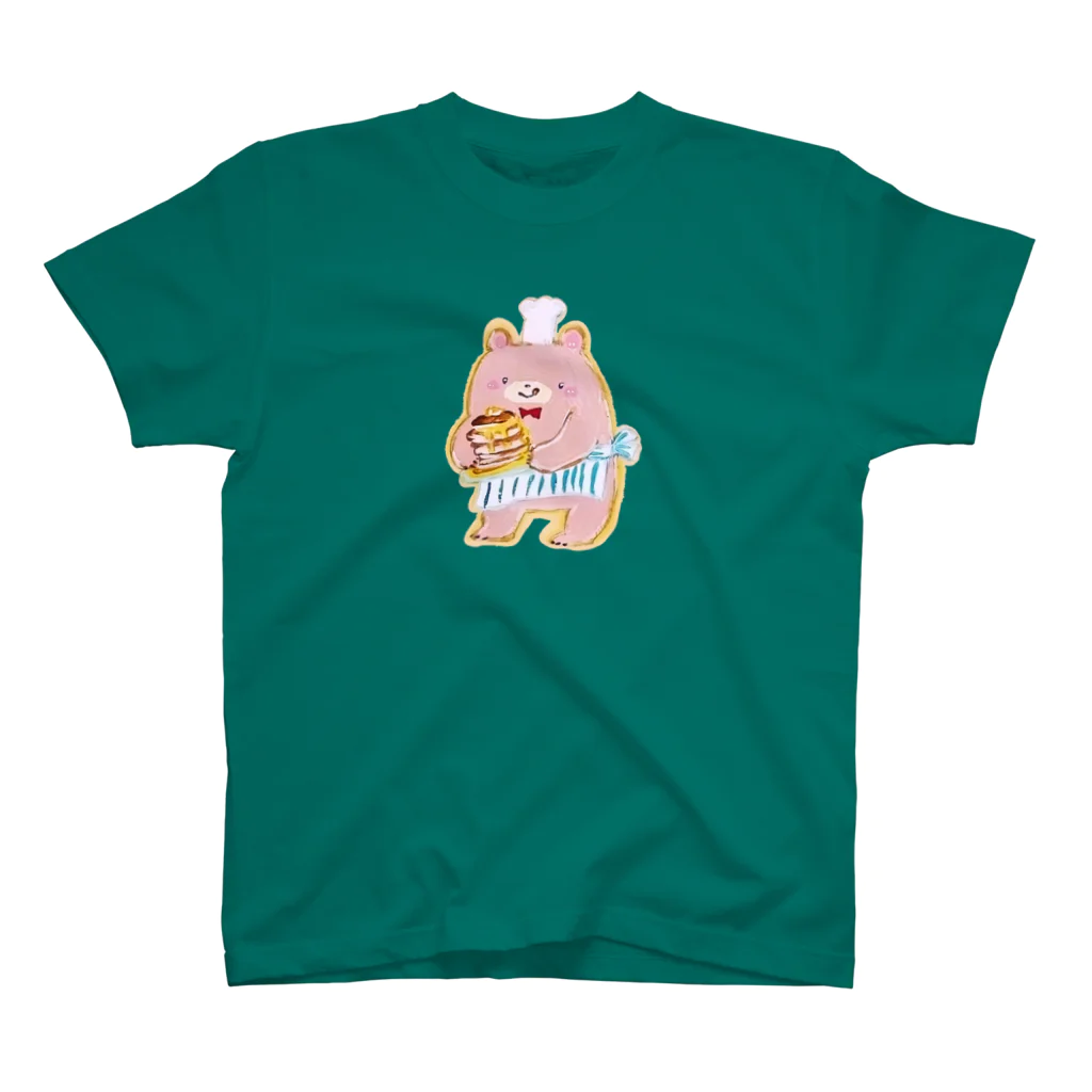 ぷいこのおみせのハチミツたっぷりくまのホットケーキやさん。 スタンダードTシャツ