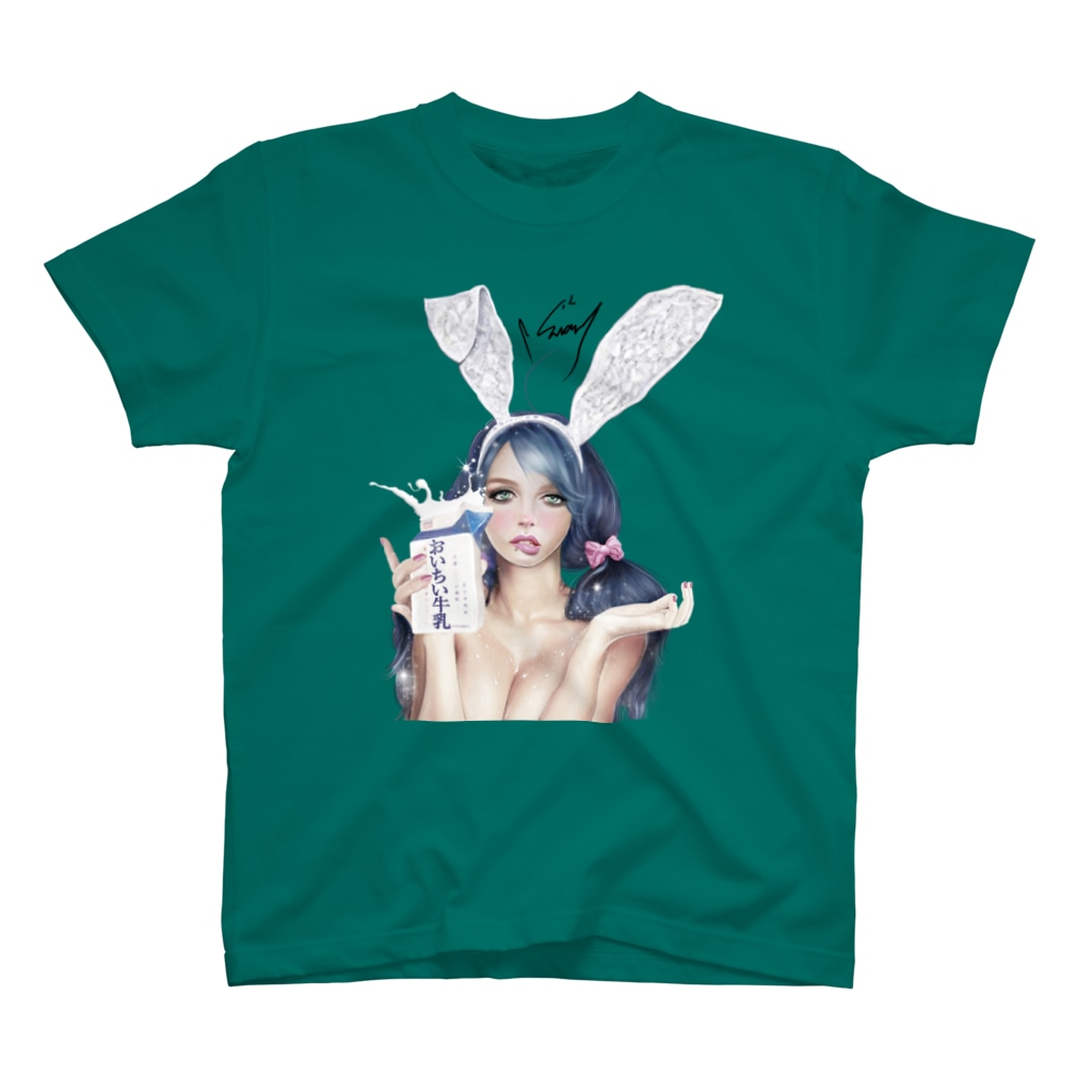 swanart_officialの白兎 Regular Fit T-Shirt