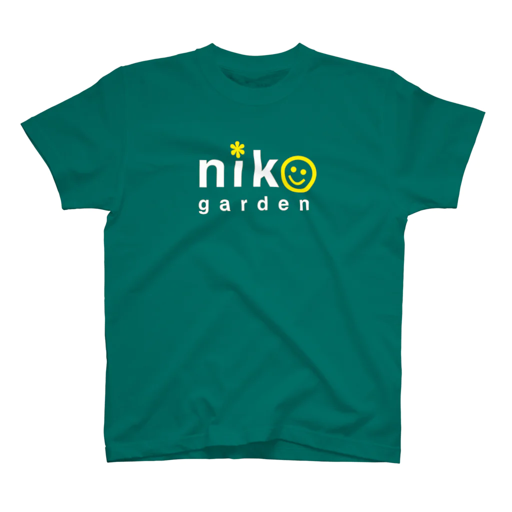 Niko  Gardenのニコガーデン白ロゴ スタンダードTシャツ