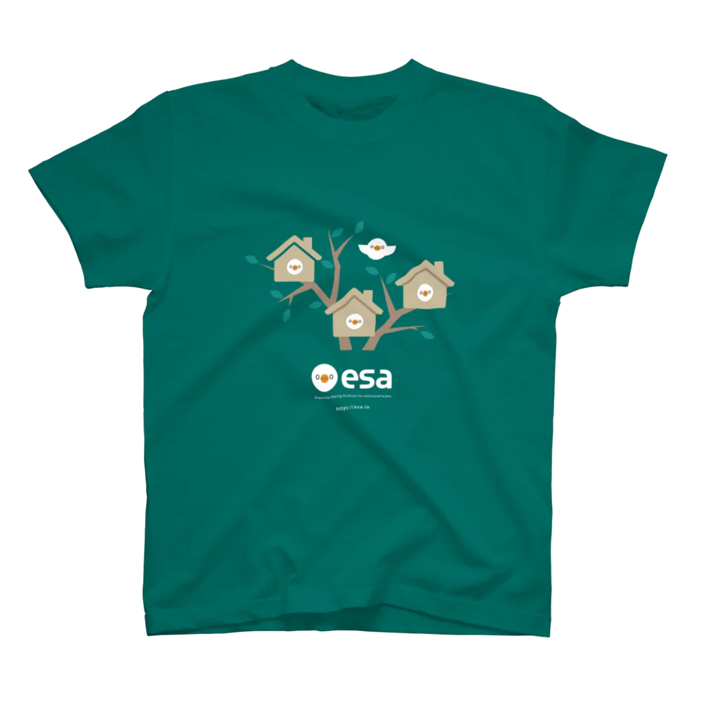 (\( ⁰⊖⁰)/) esaのesa(\( ⁰⊖⁰)/) ｼｬﾀｸ スタンダードTシャツ