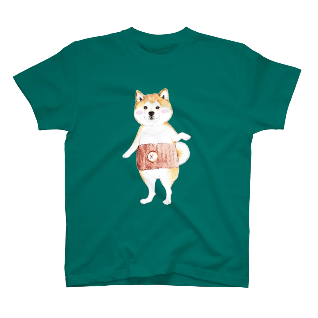 wankorosobaのでべその付いた腹巻 スタンダードTシャツ