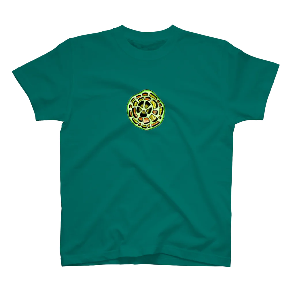 Ｘ-ジュゴンのグリーンの円盤 スタンダードTシャツ