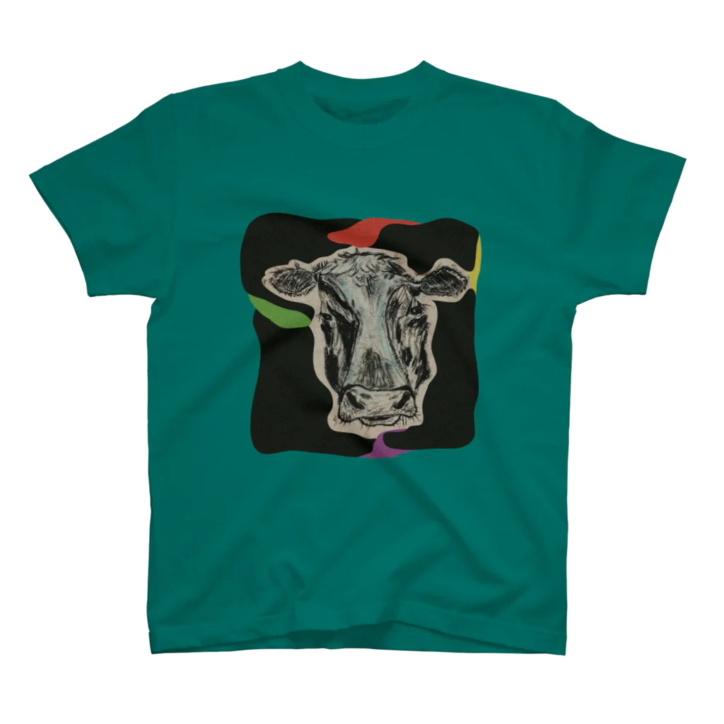 hehehe のikasu cow スタンダードTシャツ