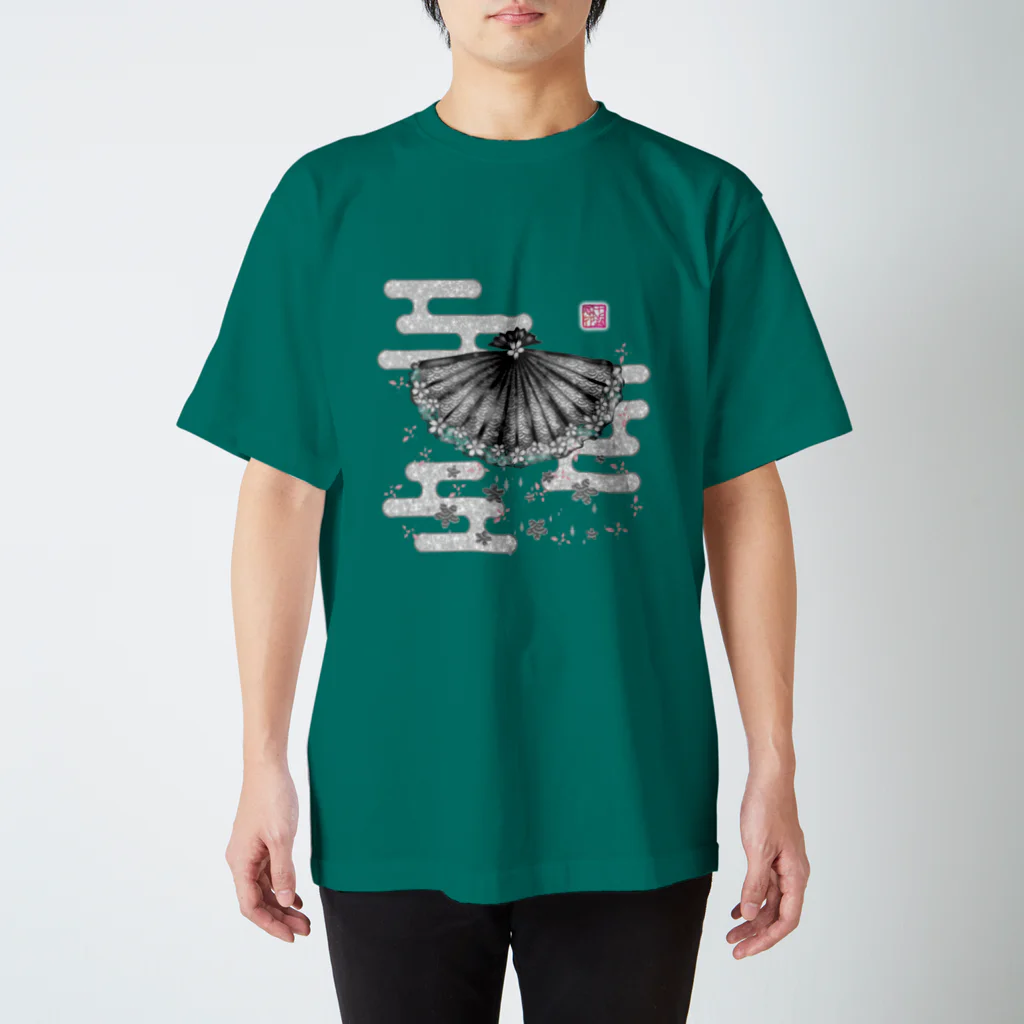 ❀花狐庵❀-HanaKoAn-の「舞庭」Series * 青海波 monougi❀ スタンダードTシャツ