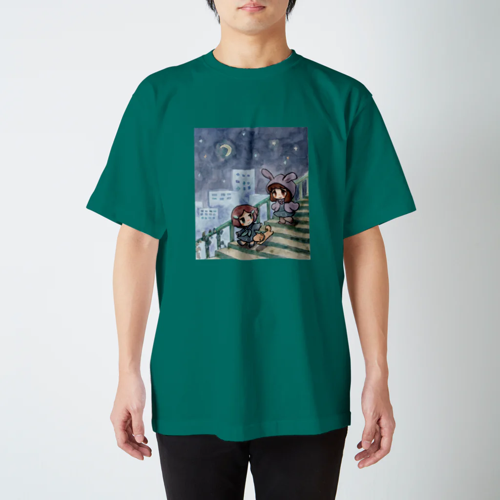 yamanecowoの「えんどうさん」 スタンダードTシャツ