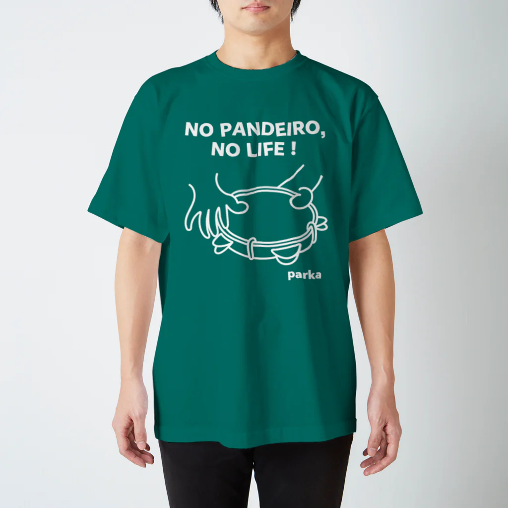 parkahpのNO PANDEIRO, NO LIFE! 右利き用 濃色 スタンダードTシャツ