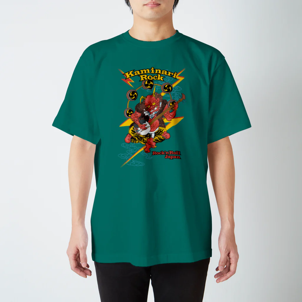 HIGEQLOのKaminari Rock スタンダードTシャツ
