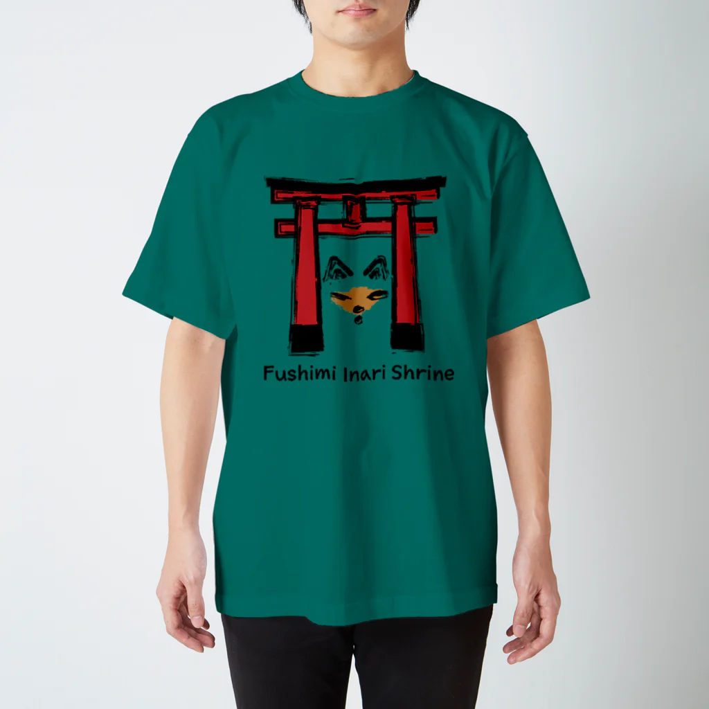 プリーズ・プリント・Tシャツの【T-shirts designed with things related to Japan for Japanophile 】Fushimi Inari Shrine T-SHIRT 티셔츠