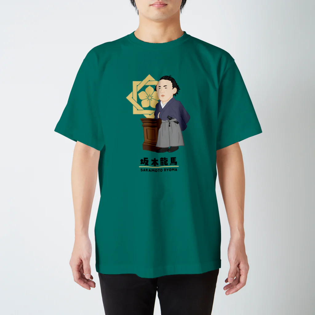 mincruの偉人シリーズ_坂本龍馬 Regular Fit T-Shirt