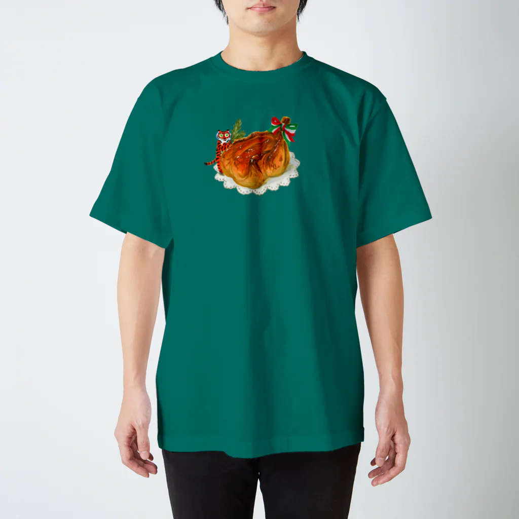 segasworksのローストチキンとトラちゃん スタンダードTシャツ