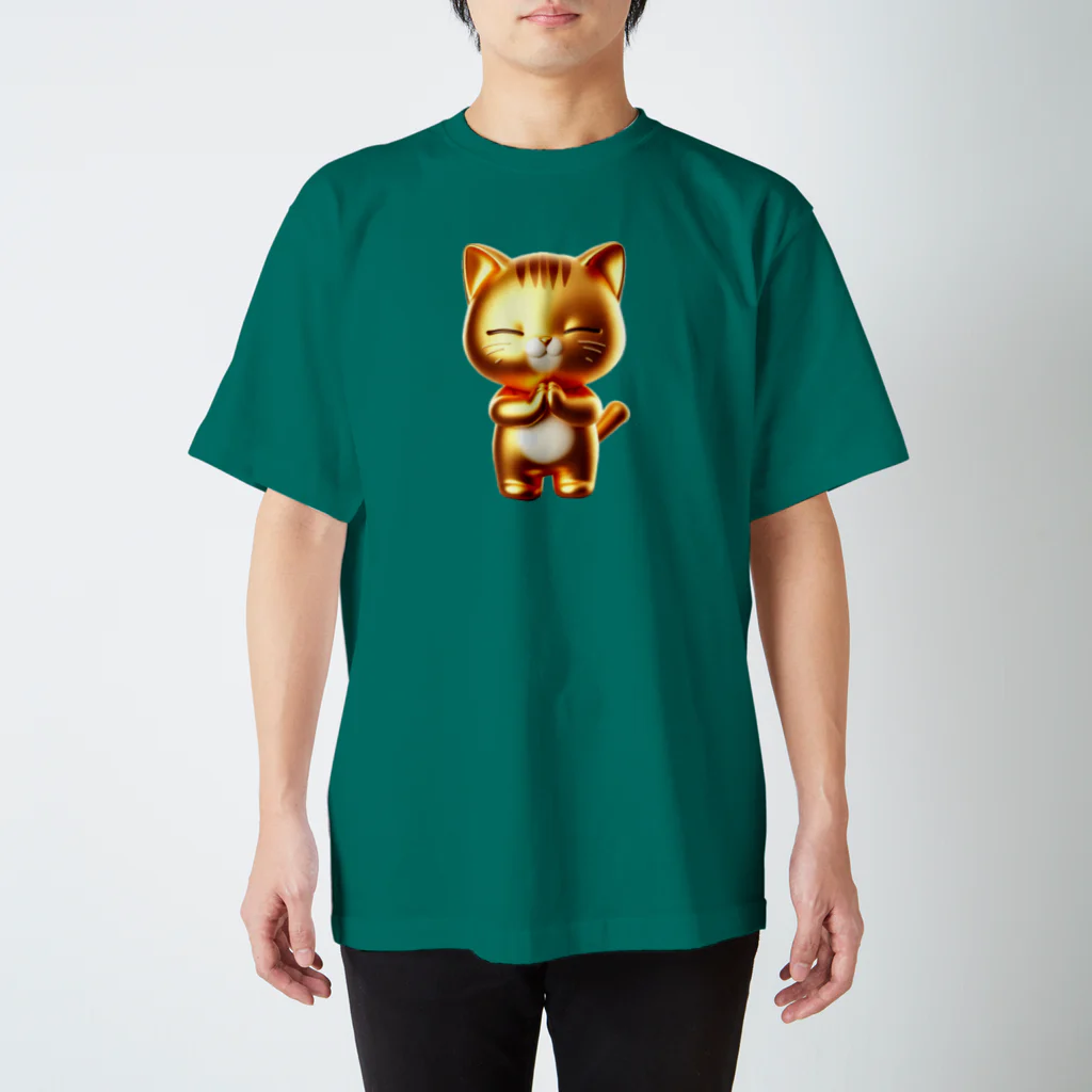 JUPITERの金運猫開運祈りＴシャツ スタンダードTシャツ