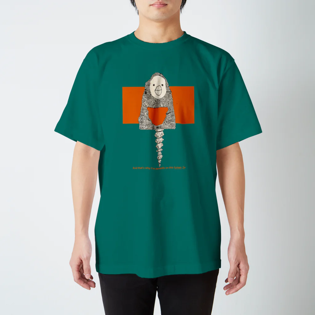 チビットスナギツネの孤島の寄生カカポ TEE スタンダードTシャツ