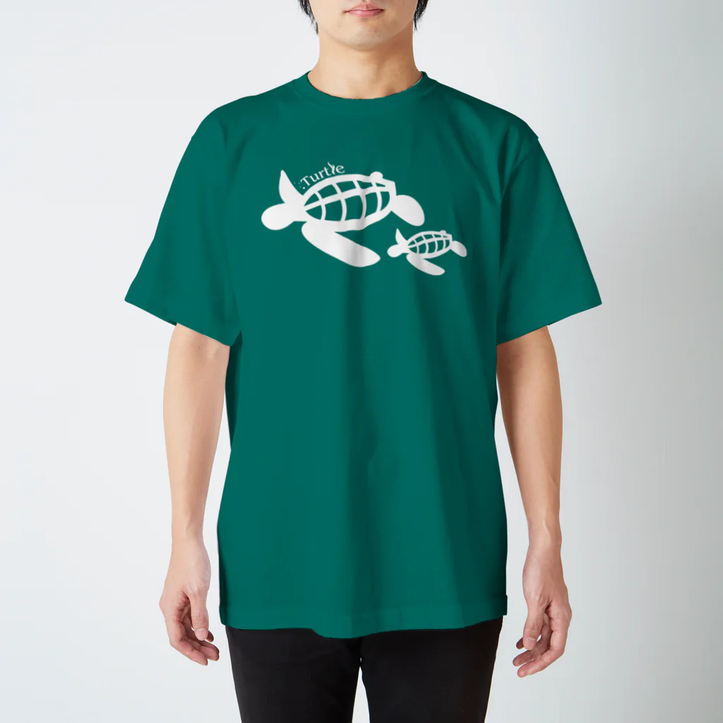 たかせ ゆづきのTurtle-White Regular Fit T-Shirt