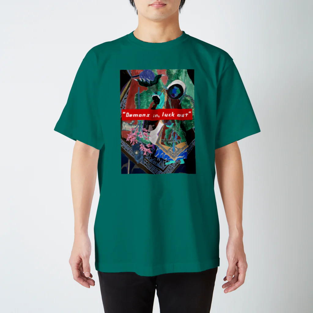 ムラマス カツユキの『鬼は内、福は外』Demons in,luck out Regular Fit T-Shirt