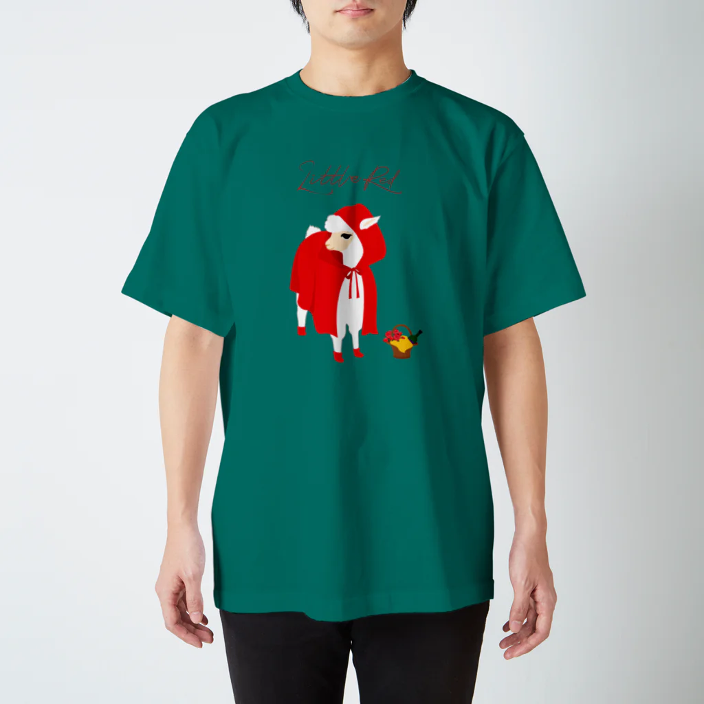 SWISS BLUEの little red スタンダードTシャツ