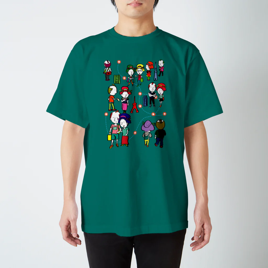 Oedo CollectionのOedo City／濃色Tシャツ スタンダードTシャツ