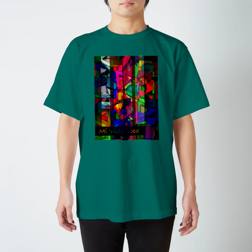 hitsuji-yaのMi Vida Loca 彩硝子 Regular Fit T-Shirt