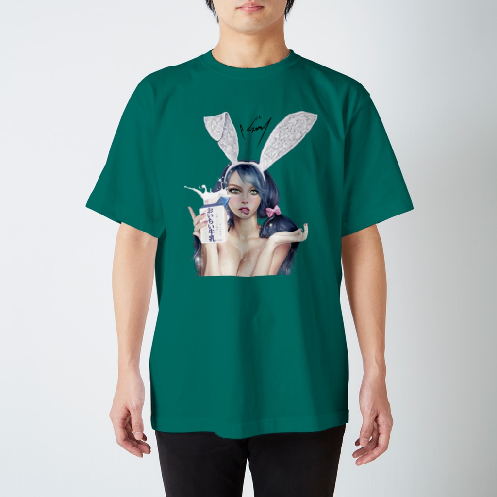 swanart_officialの白兎 Regular Fit T-Shirt