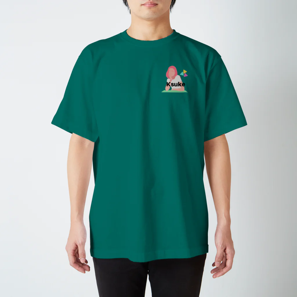 Ksukeのレトロガール スタンダードTシャツ