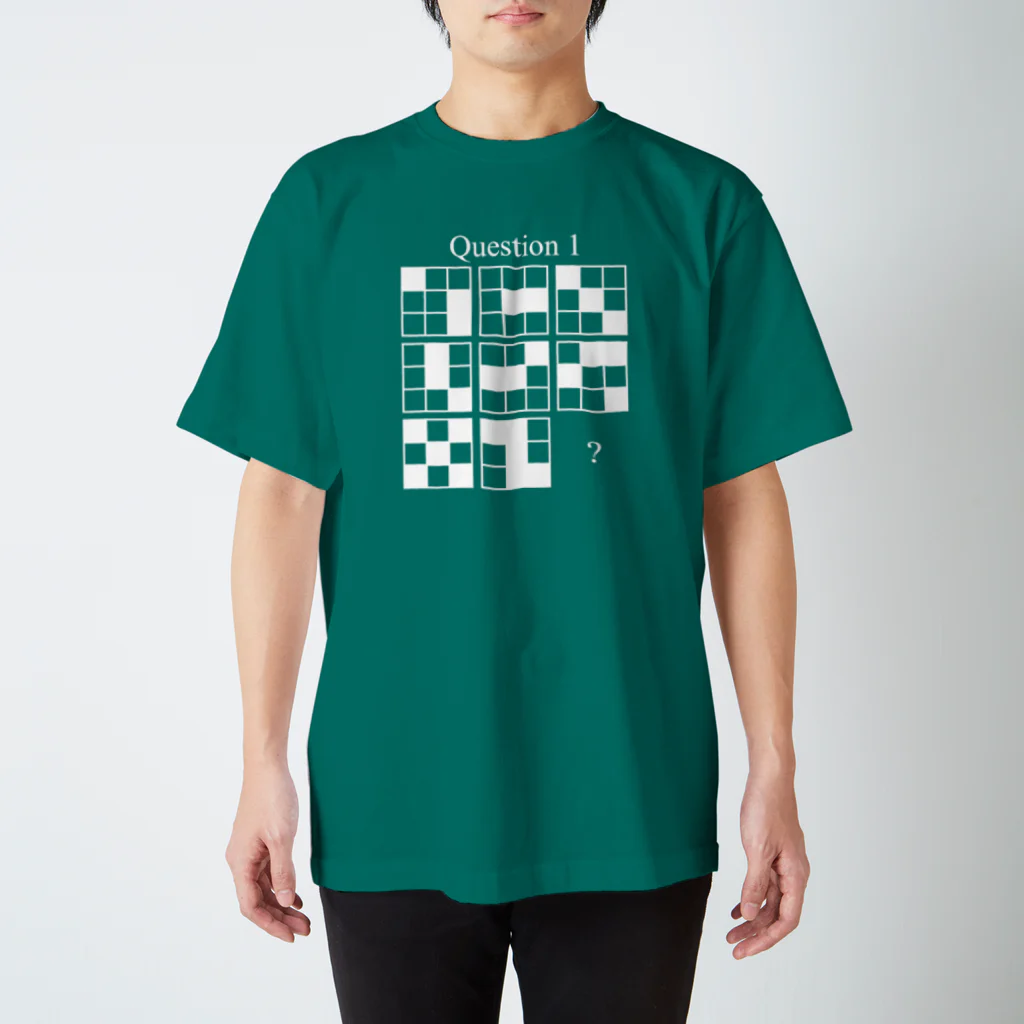 AJU*のQ1（白インク） スタンダードTシャツ