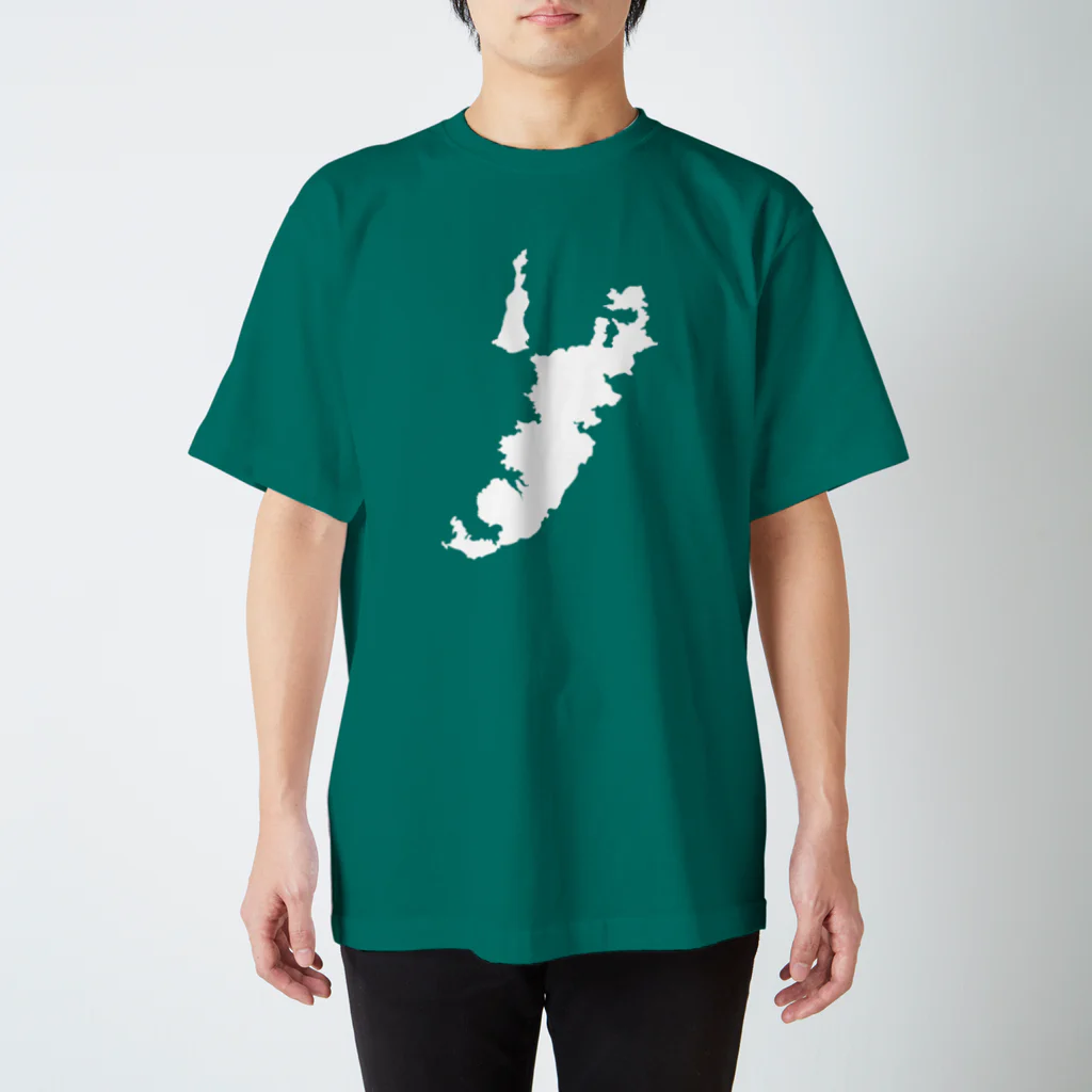 釣活の平戸島（白） スタンダードTシャツ