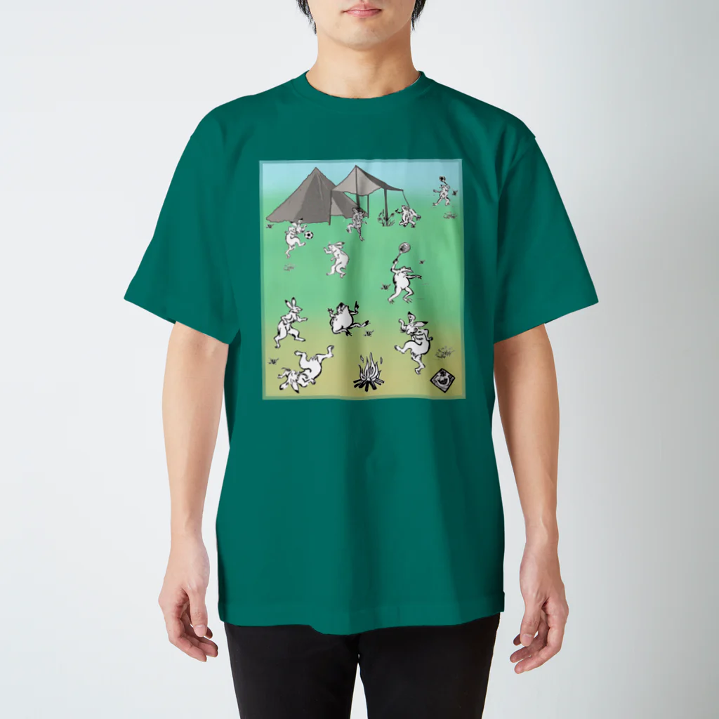 WAMI ARTの野営(キャンプ)カラー Regular Fit T-Shirt