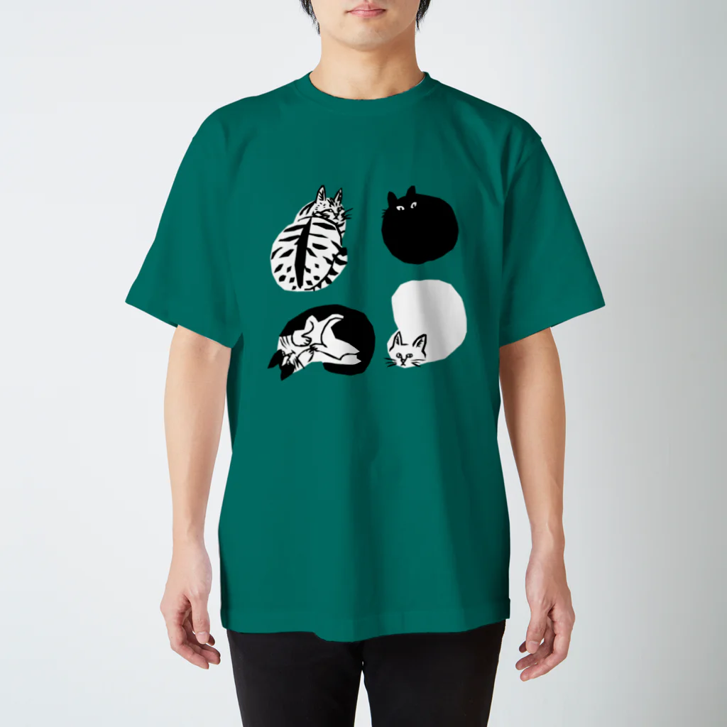 喫茶こぐまやのまるまるごろごろ スタンダードTシャツ