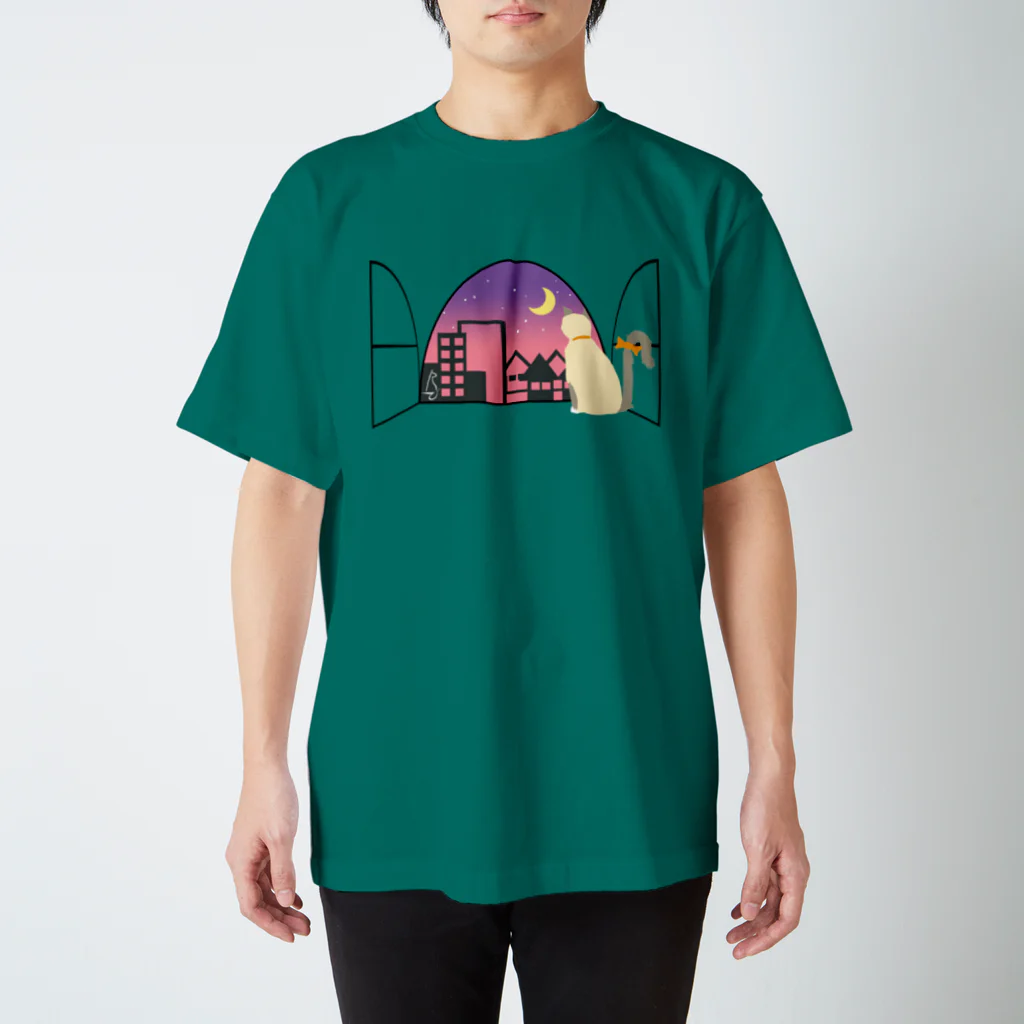 frmeowのwindow side [Ragdoll] スタンダードTシャツ